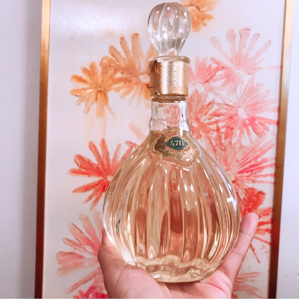 Rare Huge  Perfume Bottle by 4711 German Perfume Echt Kolnisch Wasser Sealed